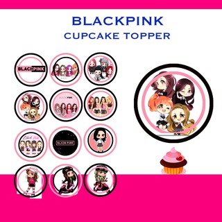 blackpink cupcake topper 2 inch round 30 pcs shopee