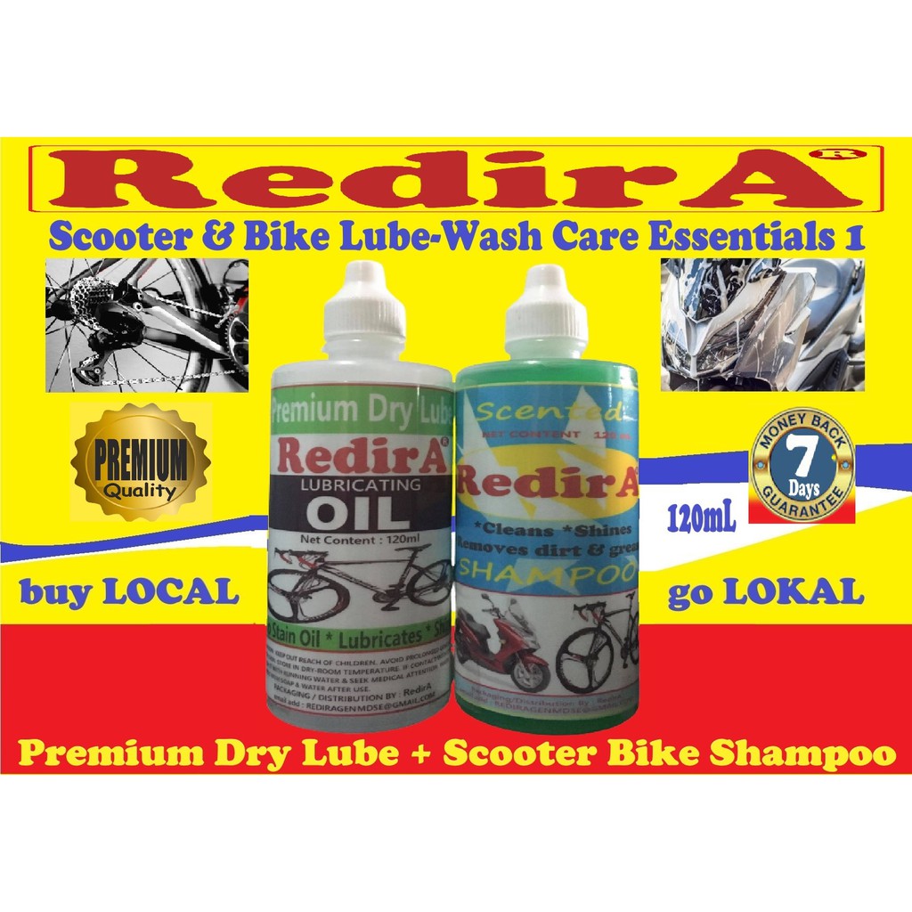 RedirA Scooter & Bike Lube Wash Essentials 1(Bundle of 2) Shopee