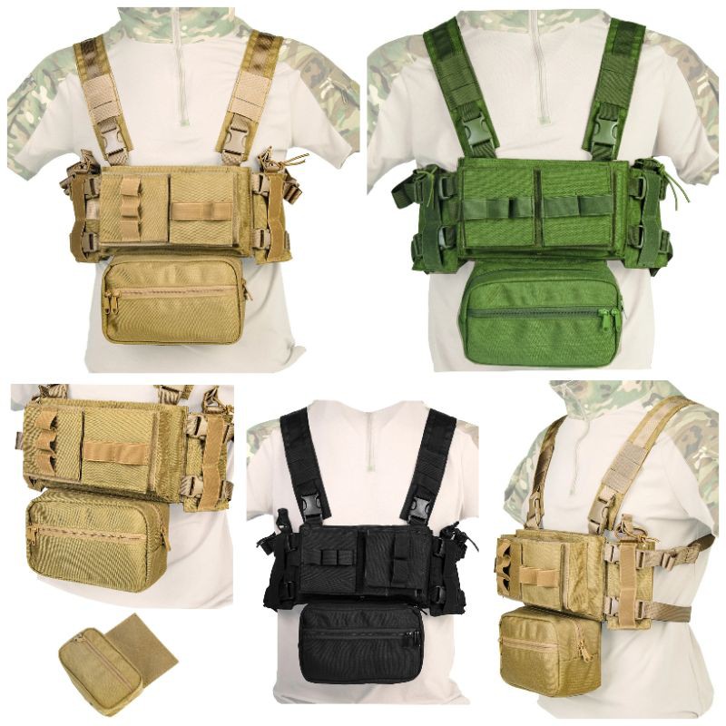 Tactical Cordura Chestrig Vest Chestbag | Shopee Philippines