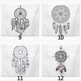 Tapestry Wall Decor Home Living Room Decoration Black White Dream Catcher Aesthetic Bedroom Large Hanging Cloth #8