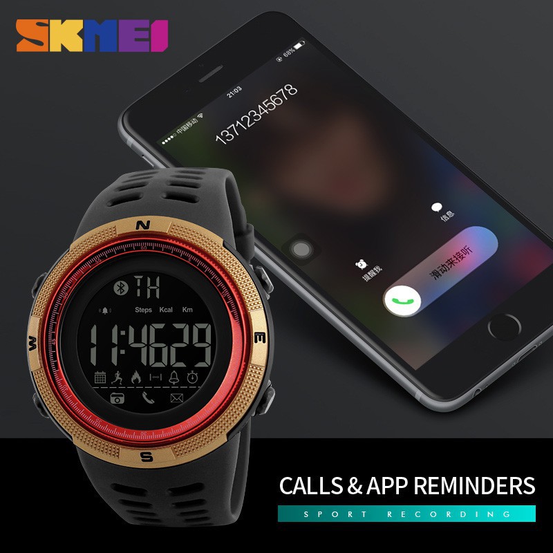 skmei 1250 bluetooth smart watch