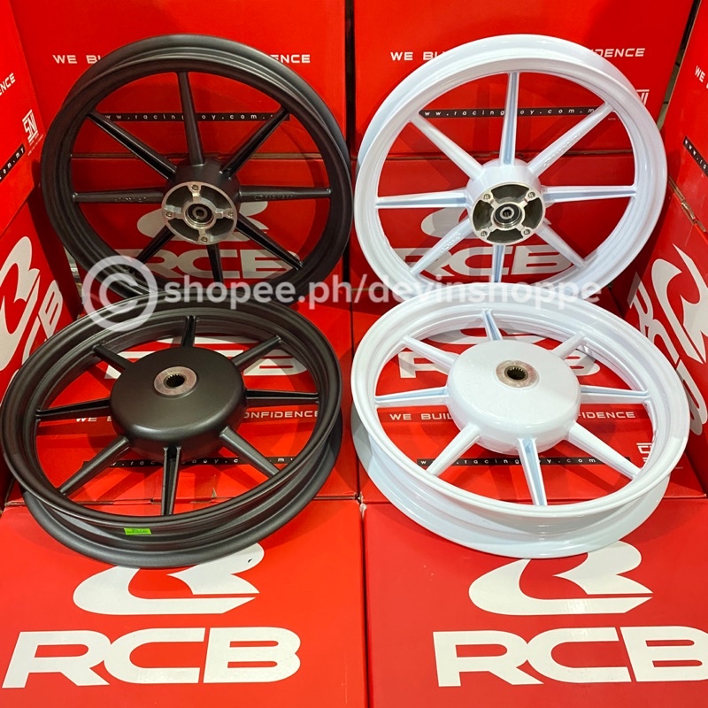 Racing Boy RCB RB8 Mags Mio i 125 / Mxi (4 Holes) White / Matte Grey