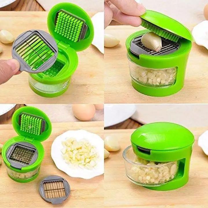 Kitchen Garlic Press Chopper Slicer Hand Presser Garlic Grinder Crusher