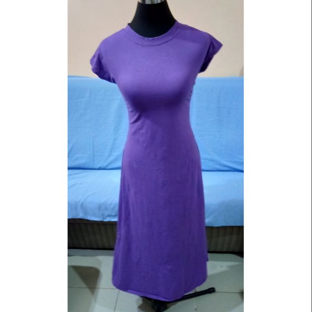 purple summer maxi dress