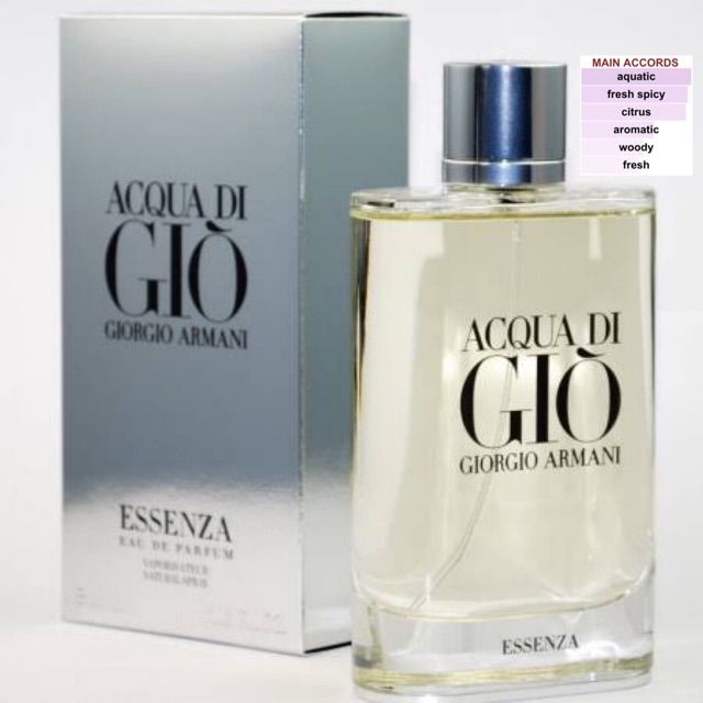 giorgio armani essenza 180 ml