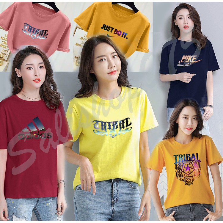 2021 best selling women's clothing Korean Pattern Tshirts Womens