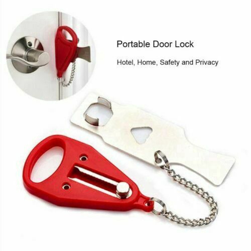 Self Defense Travel Hotel Portable Temporary Door Lock Shopee