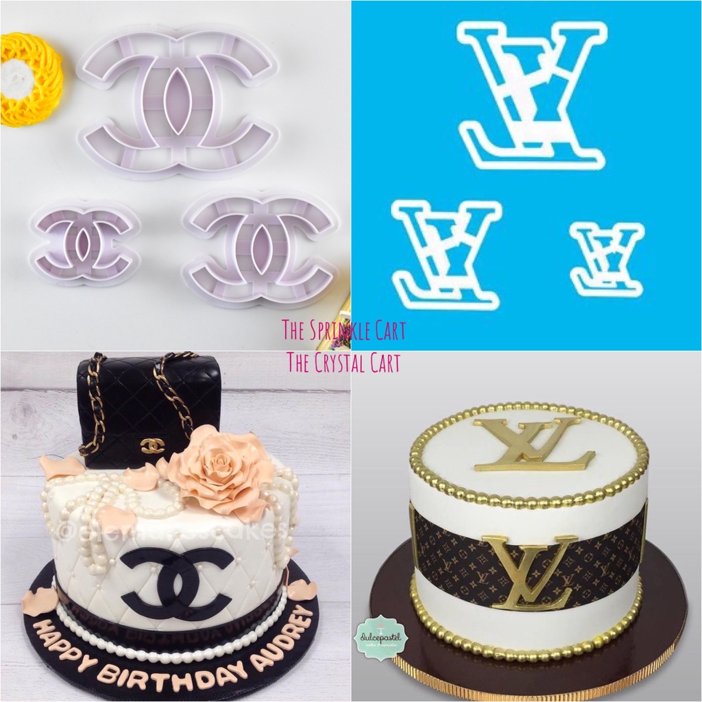 Luxury Brand Cookie Cutter Fondant Chanel LV Louis Vuitton Molder Cake