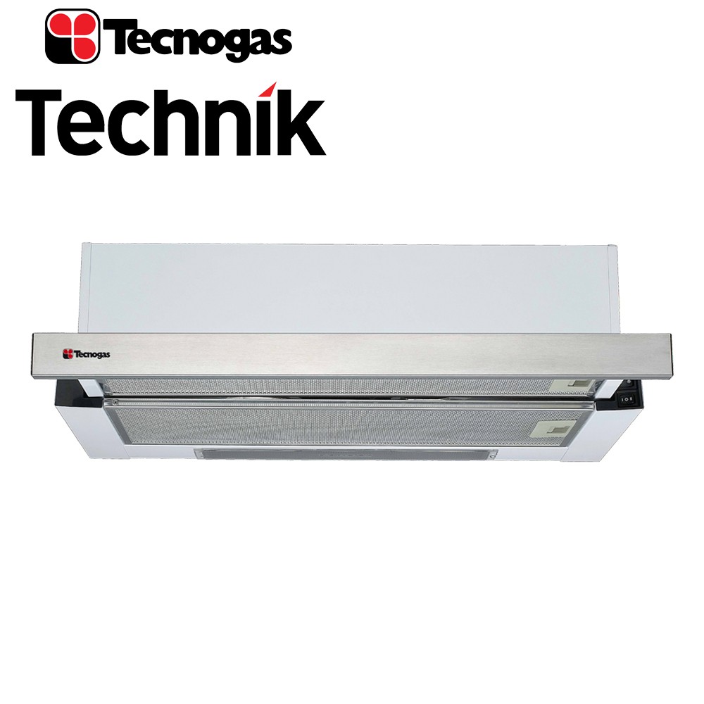 Tecnogas 60cm Double Motor Range Hood TRH6022IX (White with Stainless