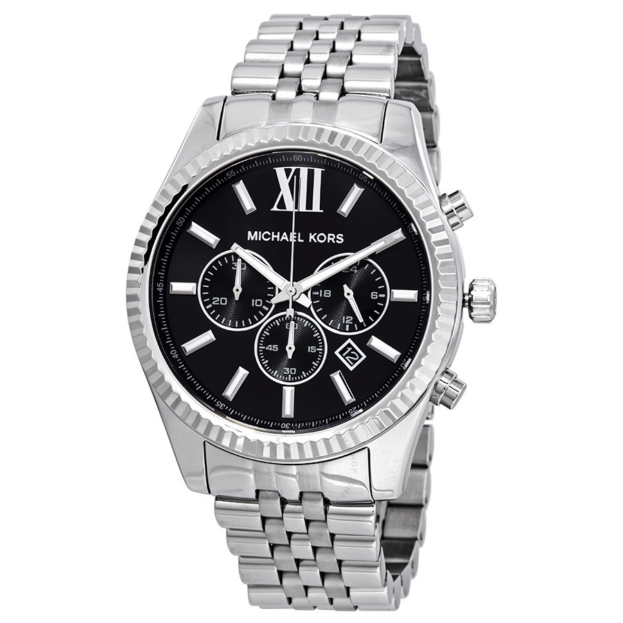 mk silver watch