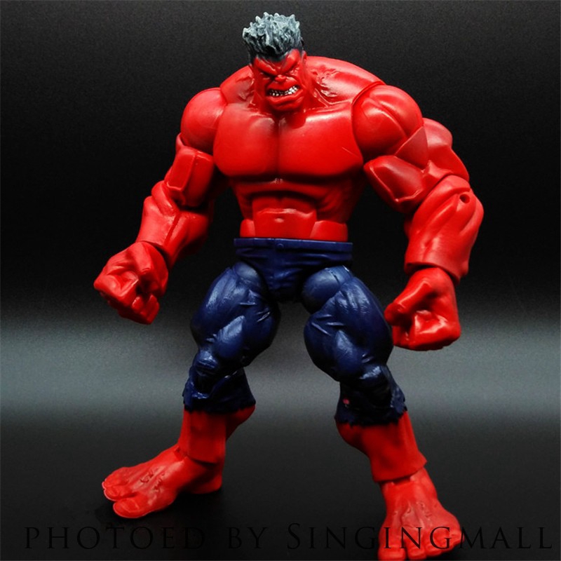 red incredible hulk toy