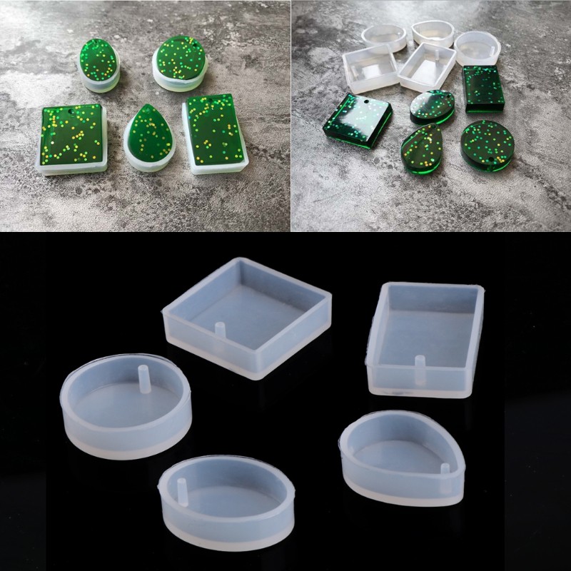 Silicone DIY Bead Mold Round Square Shape Jewellery Making Mould Craft Tool TP A