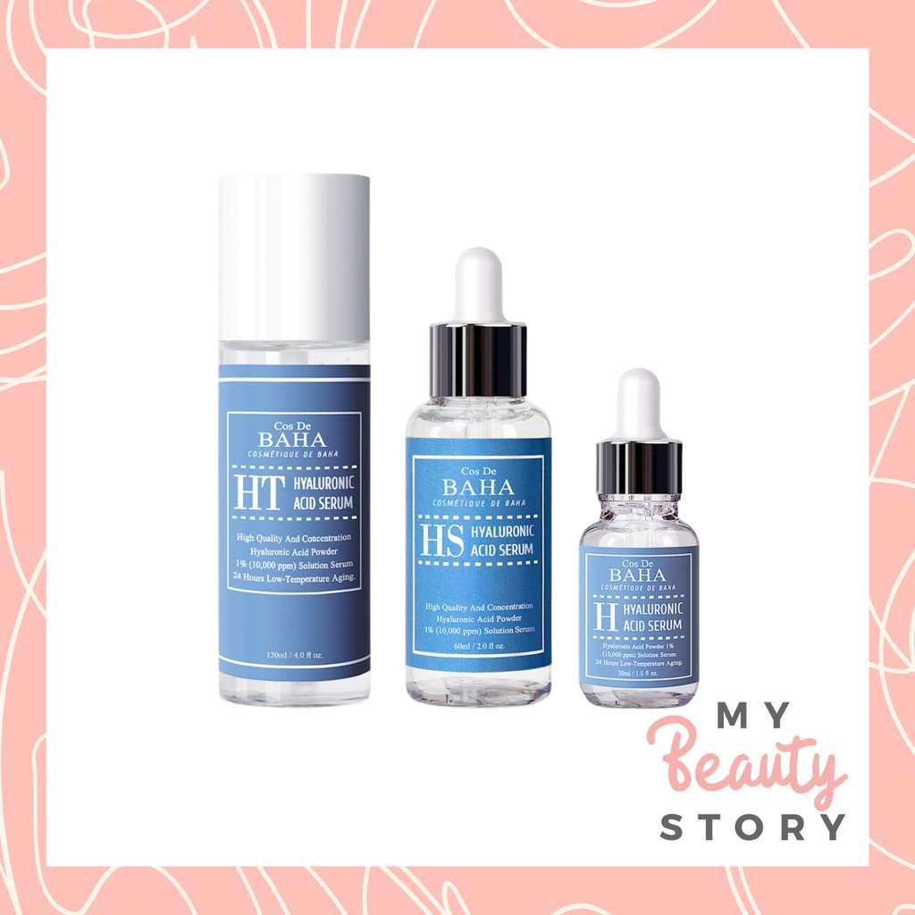 Cos De BAHA Hyaluronic Acid Serum 30ml / 60ml 120ml (H, Hs, Ht ...