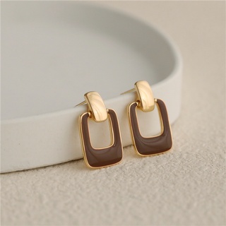 INS Square 925 Silver Plated Ear Studs Earrings Jewelry Accessory #6