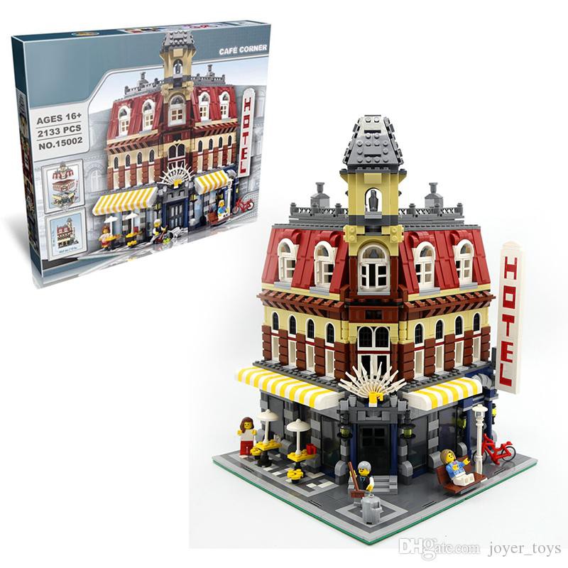 Stadtbausteine Set Creator Expert 15002 Cafe Corner Bricks-Model,Kinderspielzeug 