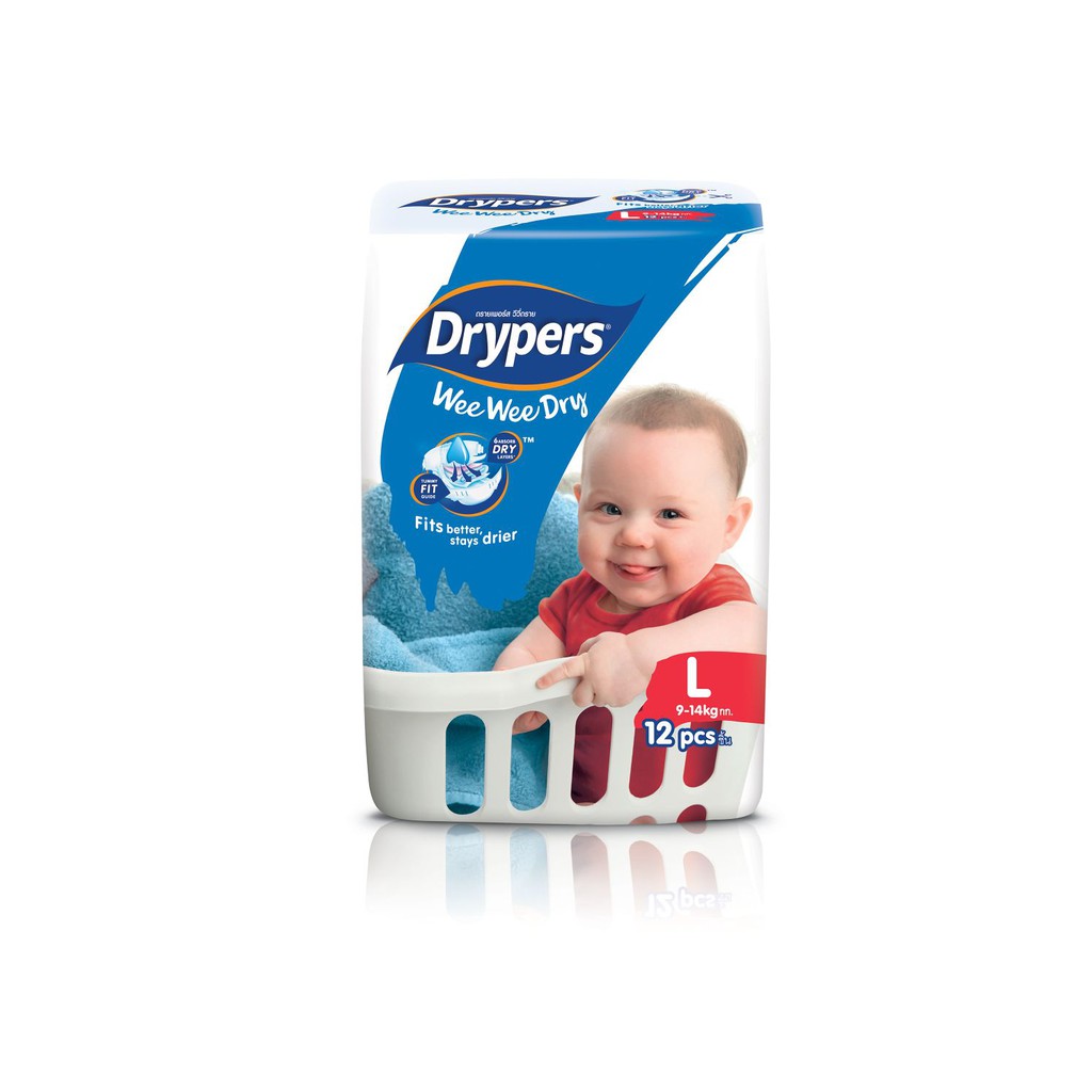 pampers drypers size l