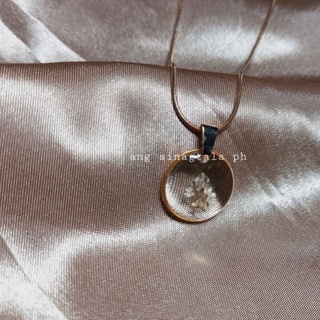 Hiwaga (Pressed flower resin Stainless Necklace and ...