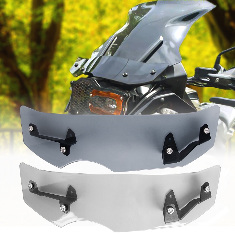 RknsMOTO/ Motorcycle Windshield Windscreen Wind Deflector Extension For