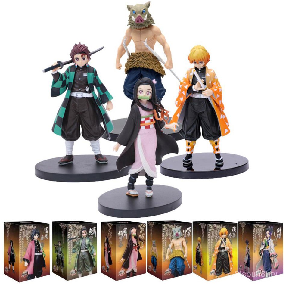 Anime Demon Slayer Figure Kamado Tanjirou Nezuko Action Figures Pvc 