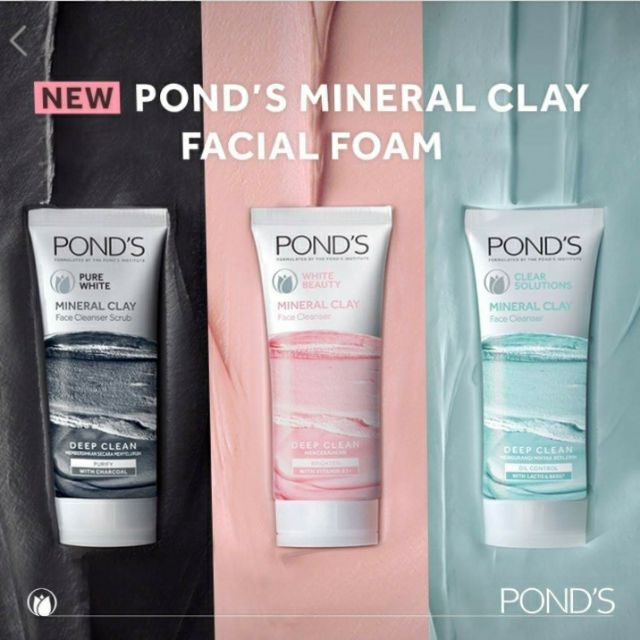 ponds face wash clay