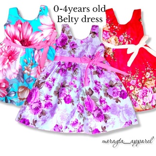 BELTY  CHEAP OOTD KIDS DRESS  FIT TO 0-4 years old