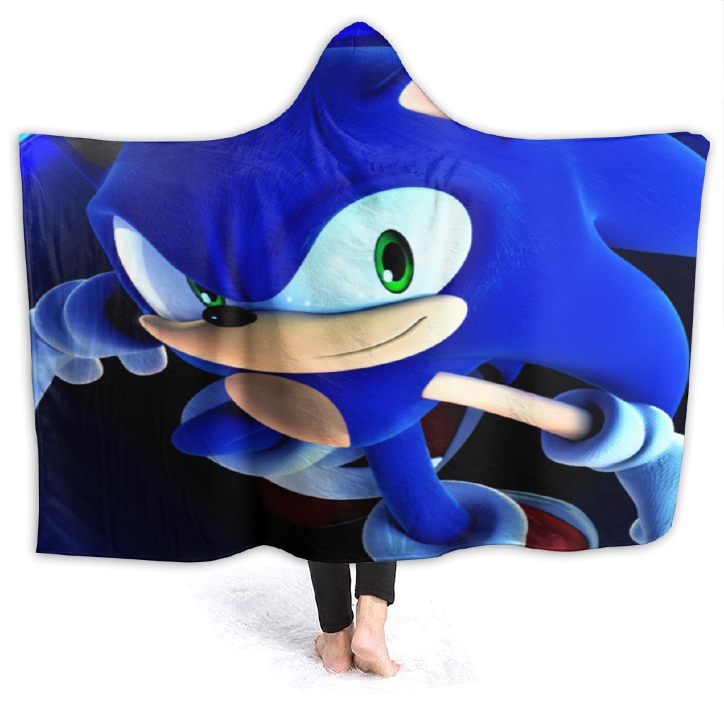 sonic hooded towel