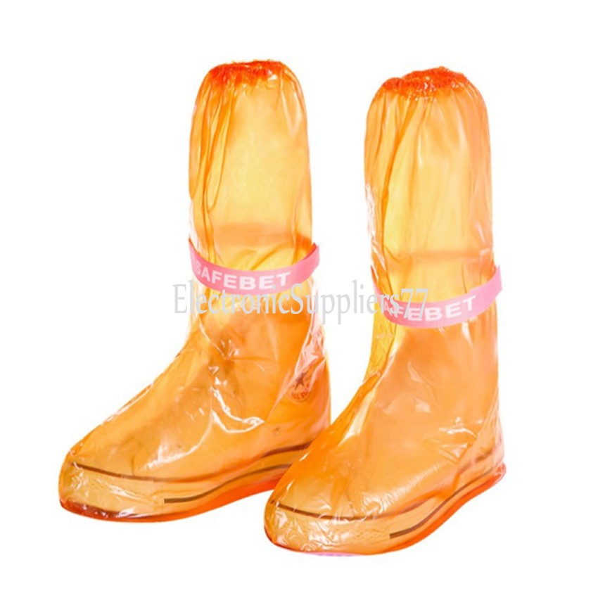 orange shoe covers