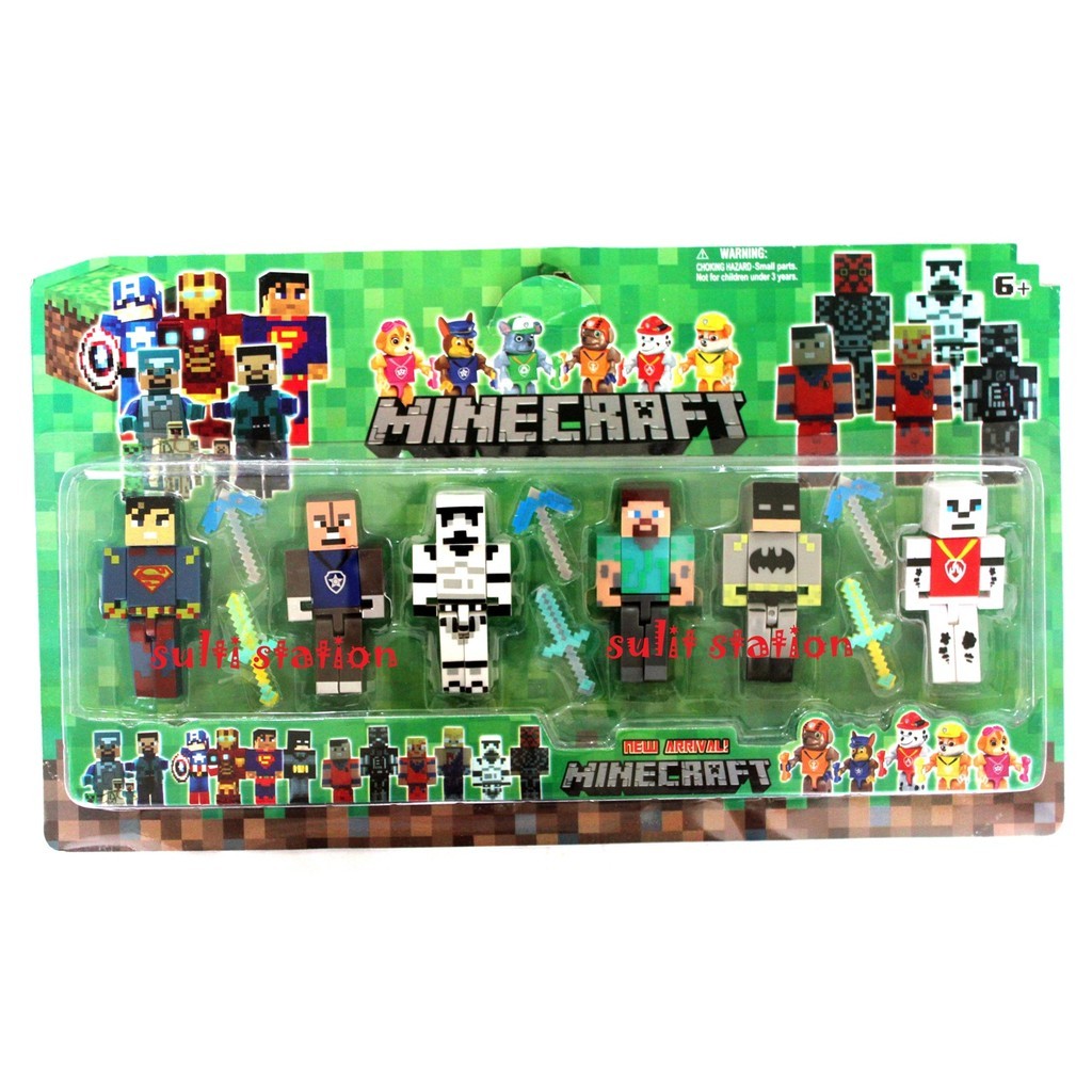minecraft superhero figures