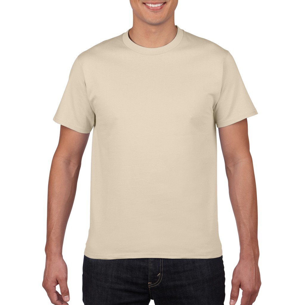 Gildan Premium Cotton Adult TShirt (Sand) Shopee Philippines