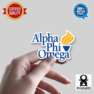 Alpha Phi Omega Water Proof Stickers - Design #2