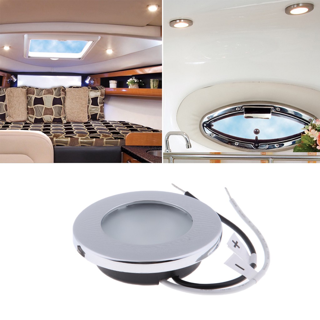 12v Led Interior Dome Light Ceiling Lamp 3000k For Car Truck Boat Rv 2 9