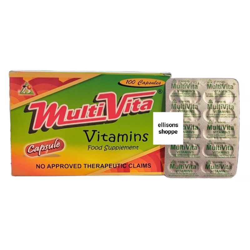 MultiVita Multivitamins Food Supplement 100 Capsules Shopee Philippines