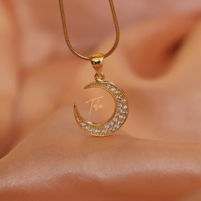 Tala by Kyla Inspired Moon Necklace Collection Gold Plated Shopee