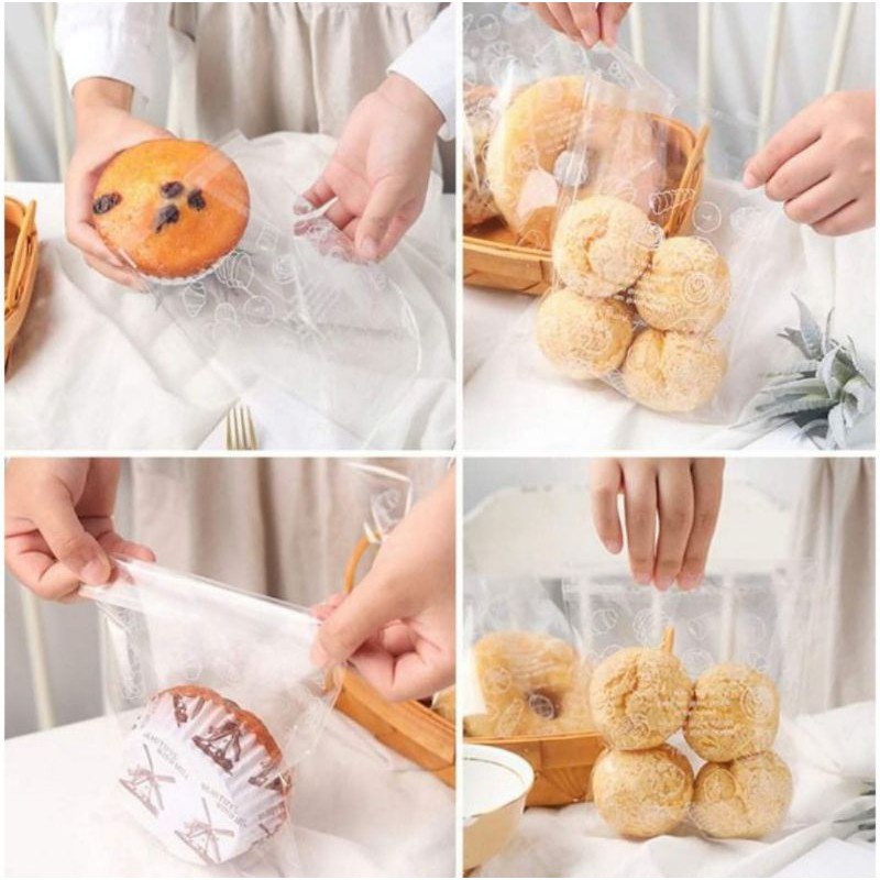 ArtengcraftFP440 Ensaymada / Donut Plastic Packaging for Baked Goodies