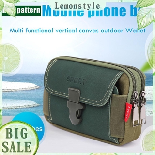 New Canvas Waist Pocket Male Outdoor Fanny Bum Bag Purse Business Mobile Phone Pouch