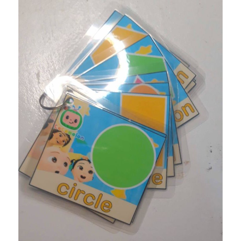 SHAPES FLASHCARDS laminated for kids(teacher pher) Shopee