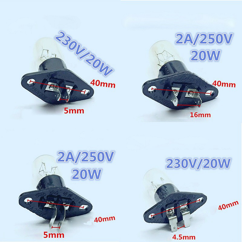 20w Bulb With Socket For Haier Galanz Panasonic Microwave Oven Refrigerator Shopee Philippines