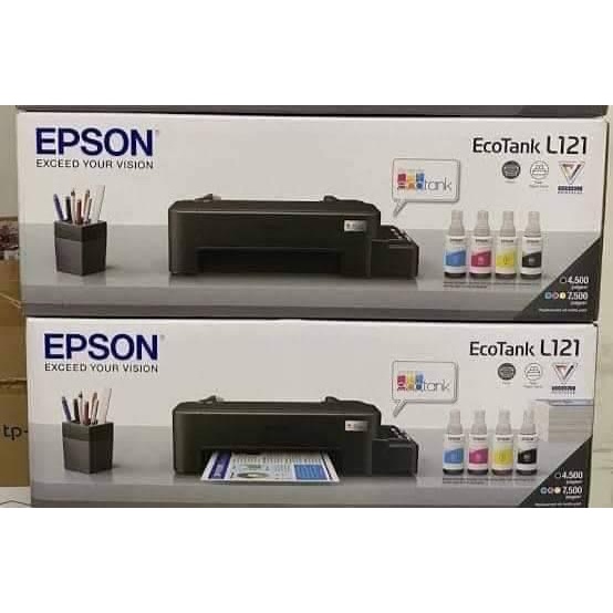 New Epson L121 Ecotank Inkjet Printerupgraded L120 With Free Inks Shopee Philippines 9548