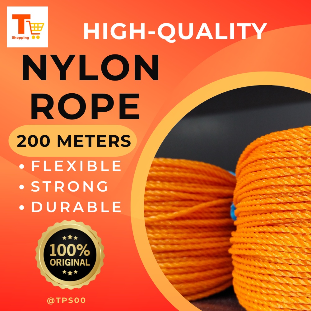 Nylon Rope High Quality 200M #14 7mm, #16 8mm ,#18 9mm ,#20 10mm ,#24 ...