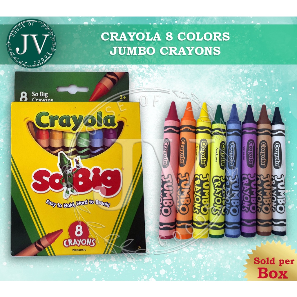 Crayola Jumbo 8 Color Crayons Shopee Philippines