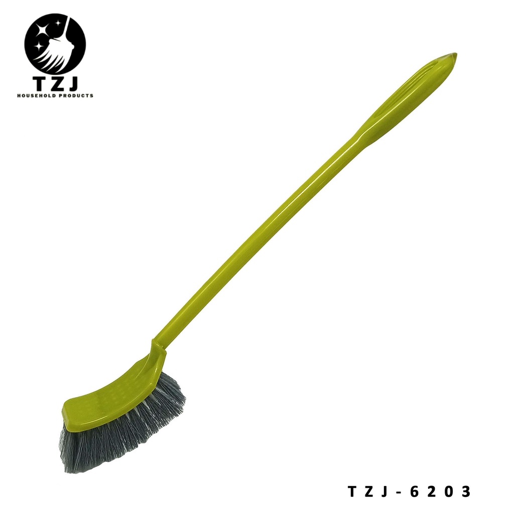 Curved Brush Plastic Handle Long Toilet Brush Corner Cleaner Multi