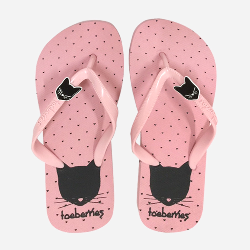 love pink flip flops