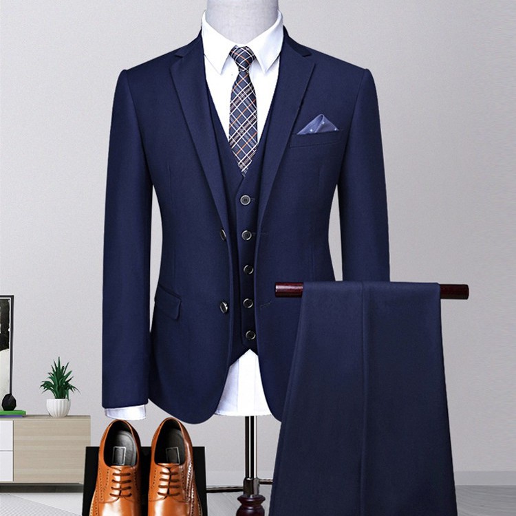 New men's suits casual three-piece suit wedding dress for groom ...