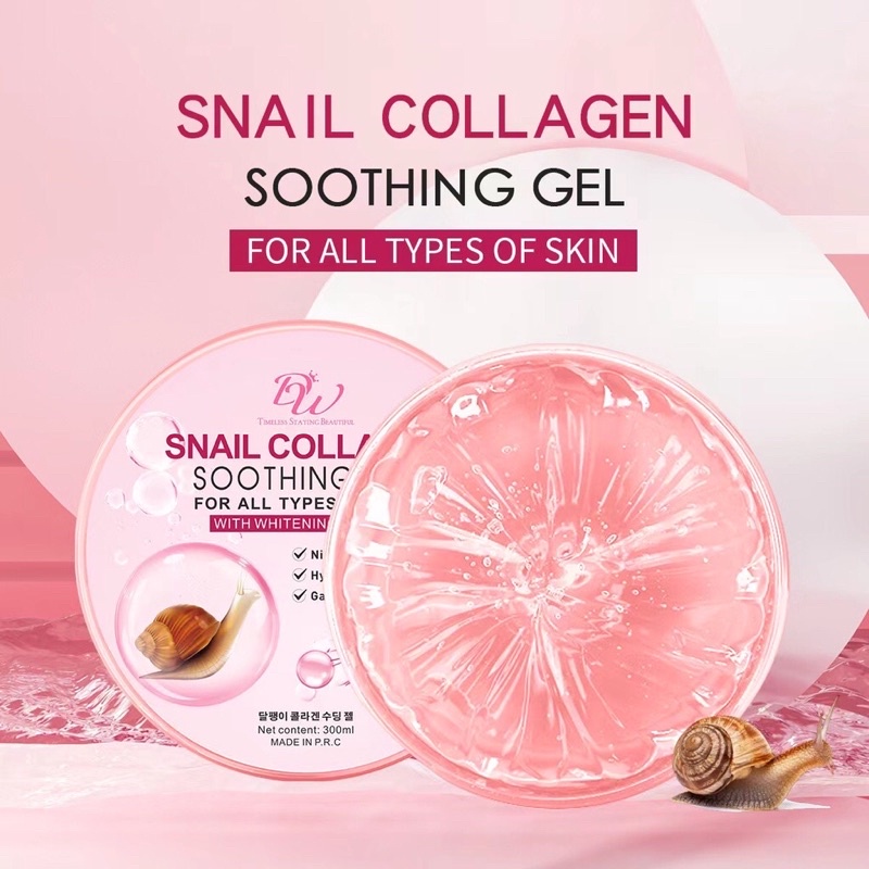 DW Snail Collagen Aloe Vera Gel Soothing Gel Moisturizing Brightrning