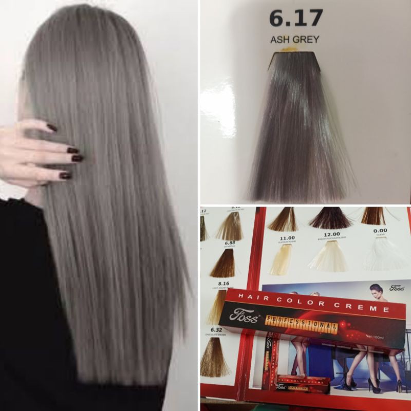 ash grey hair color foss | Shopee Philippines