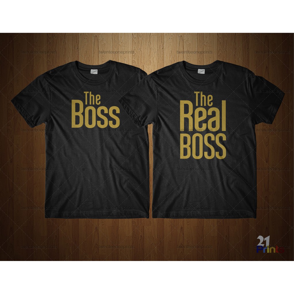 boss t shirt gold