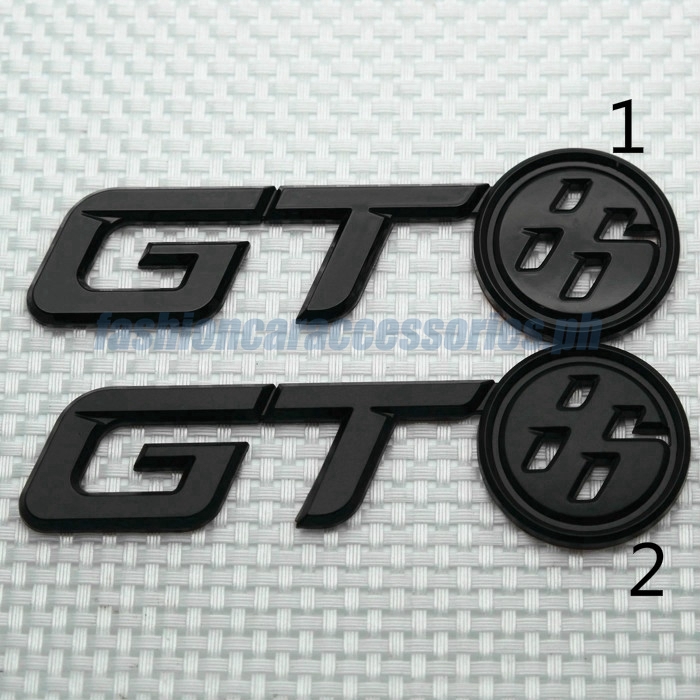 2 Pcs Matt Black Side Badge Emblem Sticker For Toyota 86 Gt86 Frs 2017