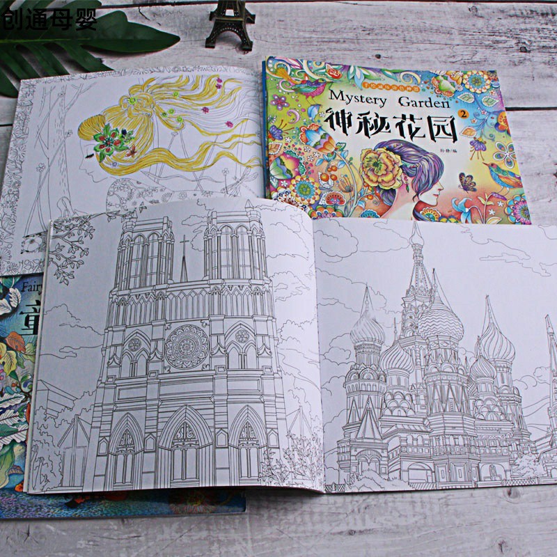 Adult Coloring Book Coloring Painting Book Coloring Book Hand Painted Book Shopee Philippines