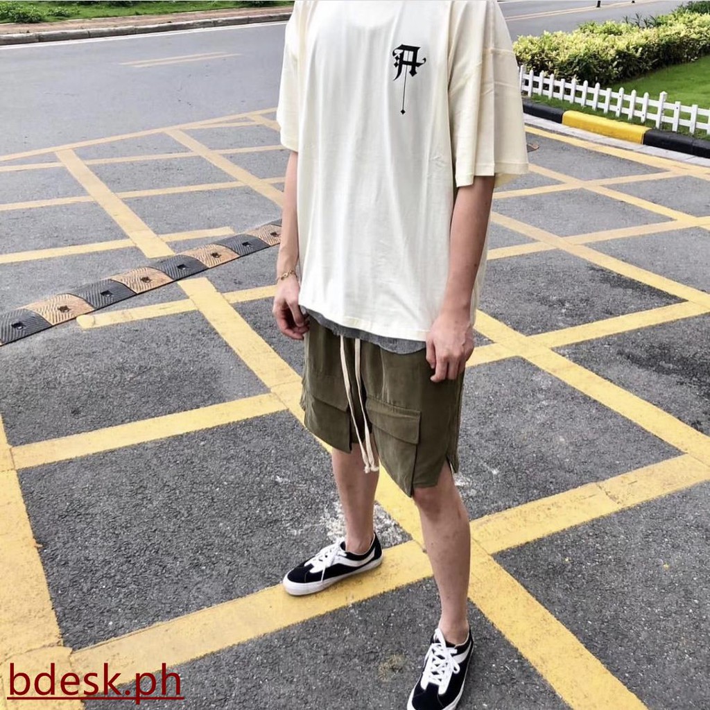 green overalls shorts