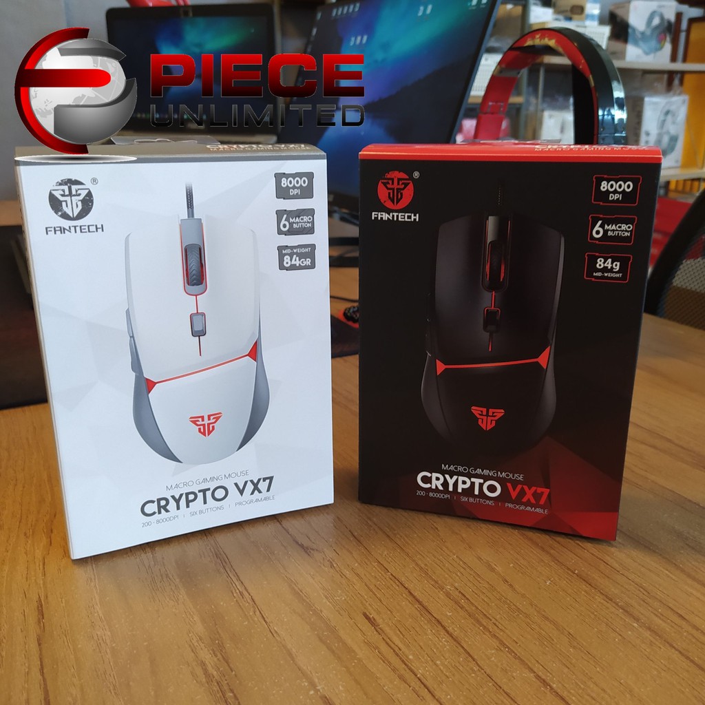 Fantech VX7 Crypto Gaming Mouse Macro Piece Unlimited Store Shopee